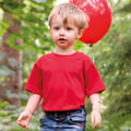 Red - Back - Larkwood Baby-Childrens Crew Neck T-Shirt - Schoolwear