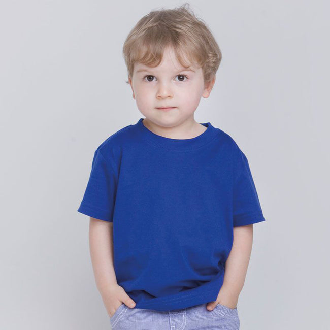 Royal - Back - Larkwood Baby-Childrens Crew Neck T-Shirt - Schoolwear
