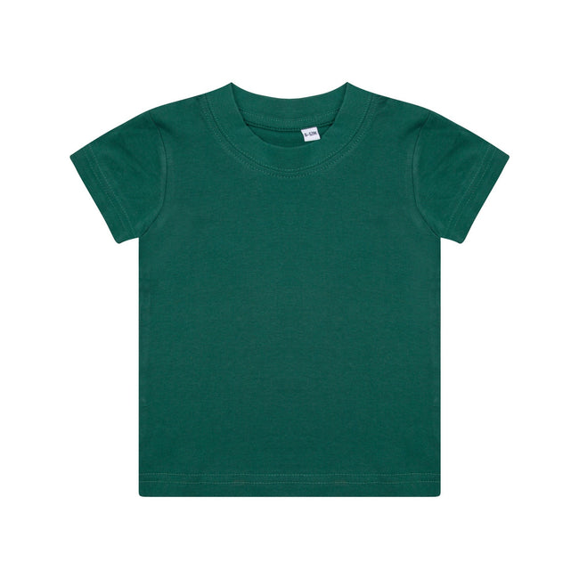 Bottle Green - Front - Larkwood Baby-Childrens Crew Neck T-Shirt - Schoolwear