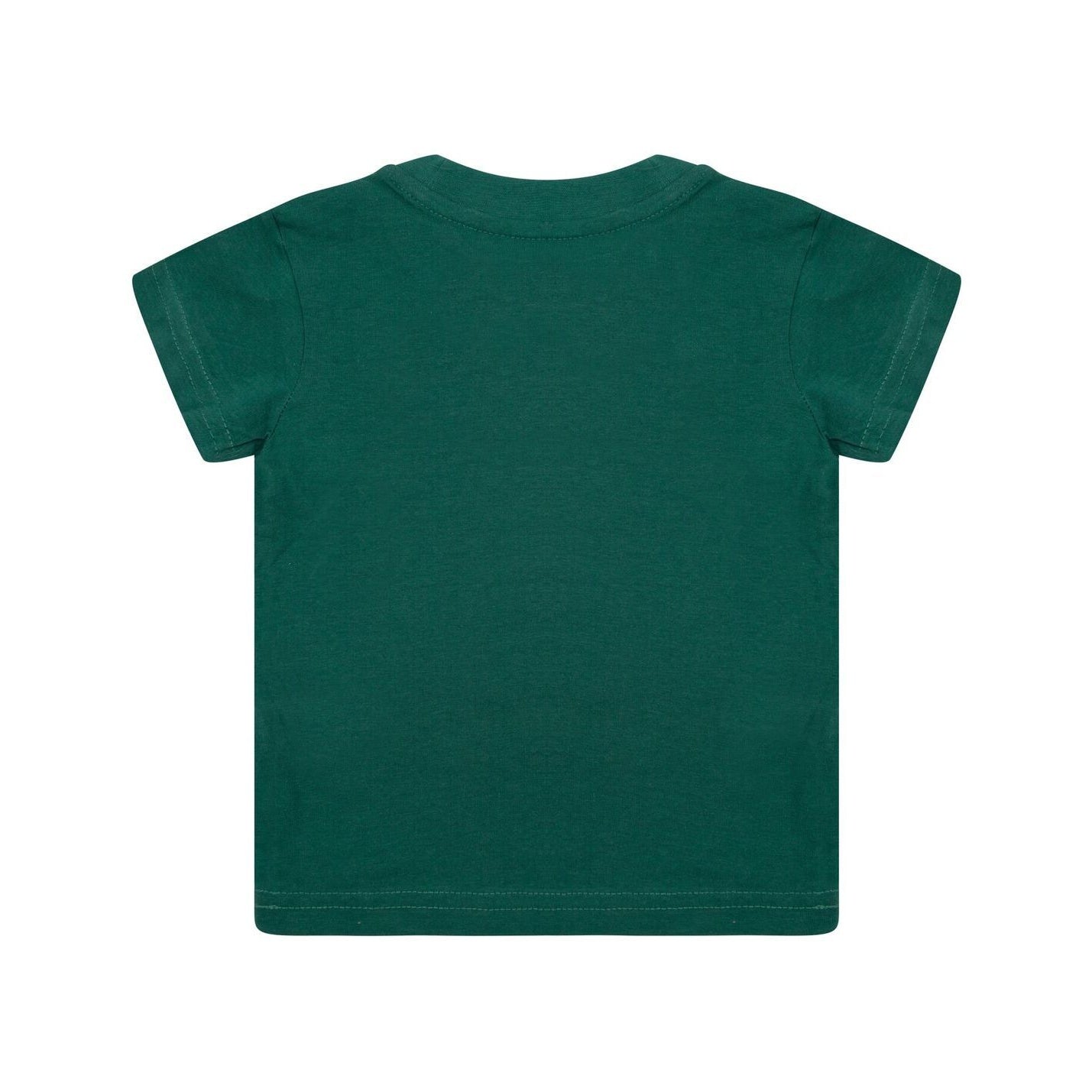 Bottle Green - Back - Larkwood Baby-Childrens Crew Neck T-Shirt - Schoolwear