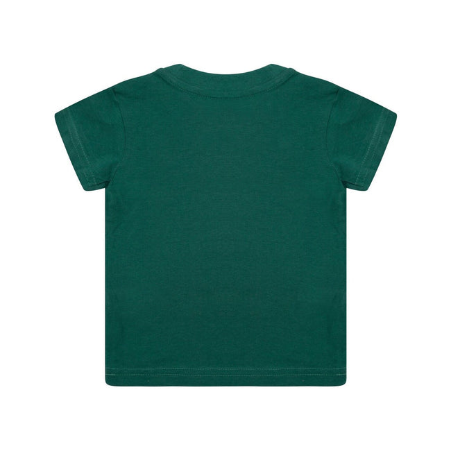 Bottle Green - Back - Larkwood Baby-Childrens Crew Neck T-Shirt - Schoolwear