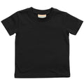Black - Front - Larkwood Baby-Childrens Crew Neck T-Shirt - Schoolwear