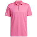 Pink - Front - Adidas Mens Polo Shirt