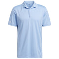 Sky Blue - Front - Adidas Mens Polo Shirt