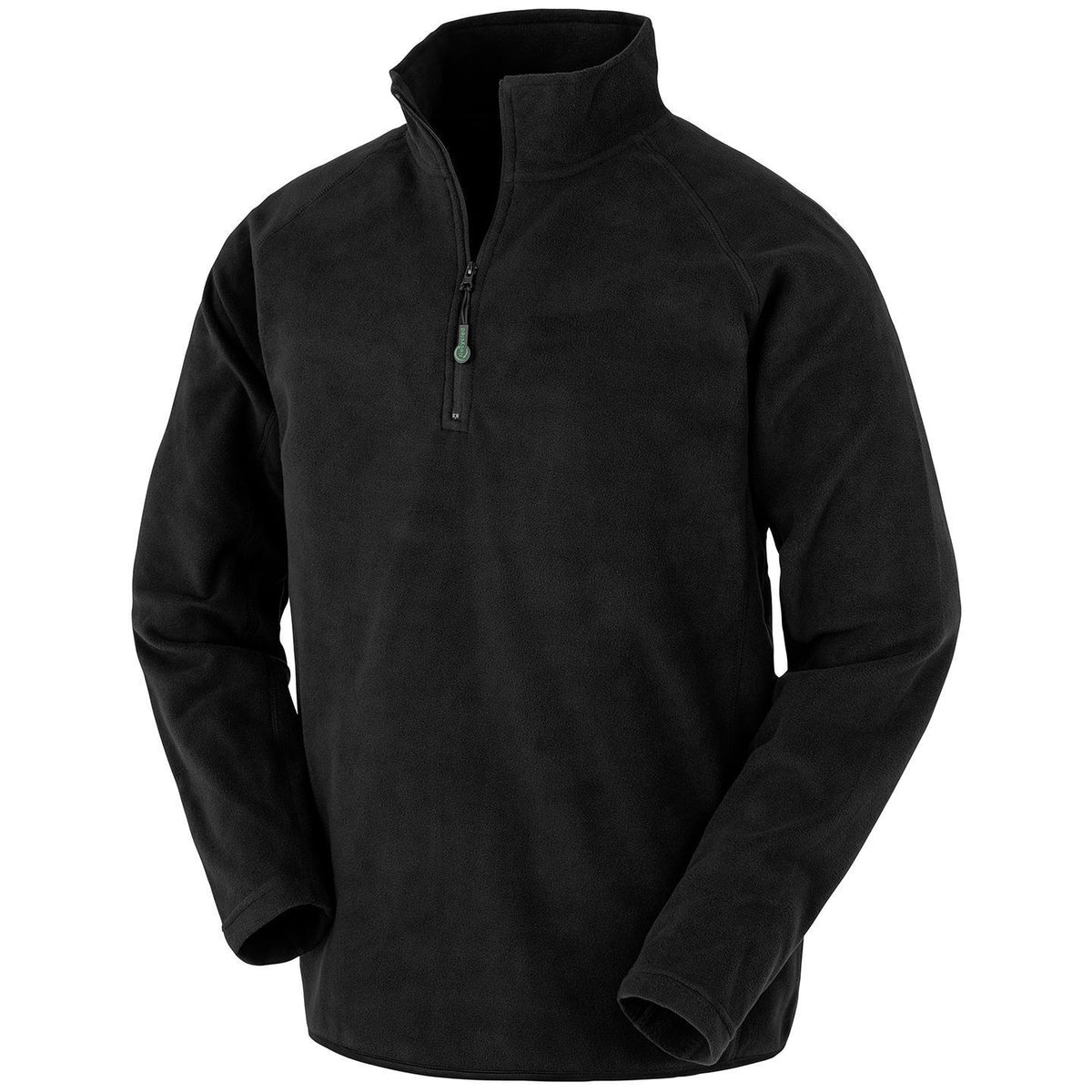 Black - Front - Result Genuine Recycled Mens Fleece Top