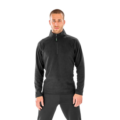 Black - Side - Result Genuine Recycled Mens Fleece Top