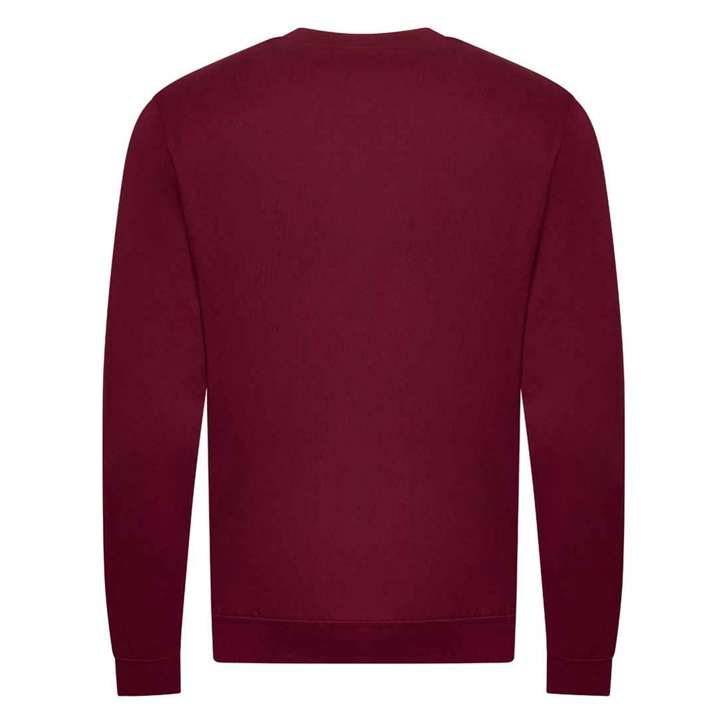 Burgundy - Back - Awdis Unisex Adult Organic Sweatshirt