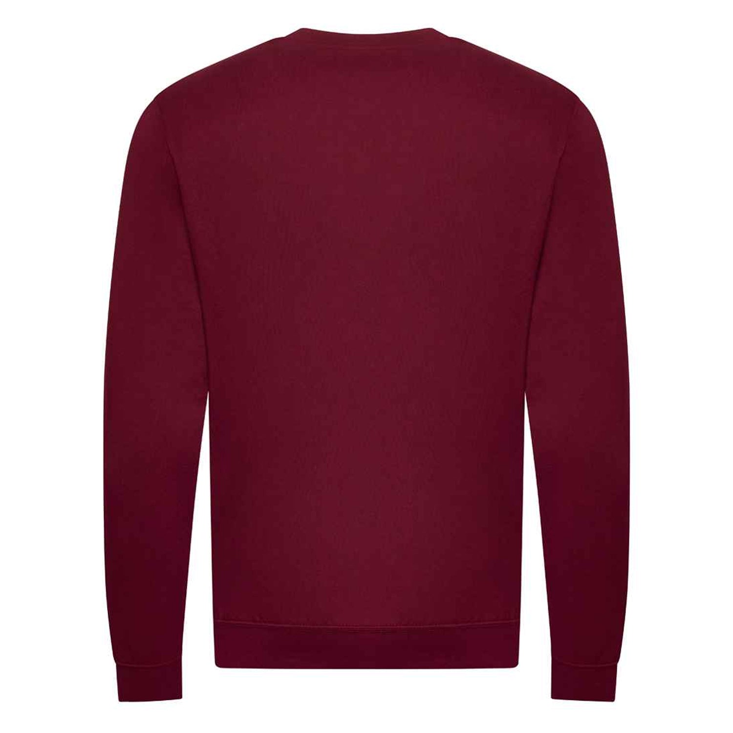 Burgundy - Back - Awdis Unisex Adult Organic Sweatshirt