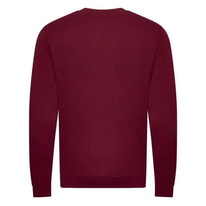 Burgundy - Back - Awdis Unisex Adult Organic Sweatshirt