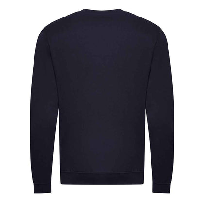 French Navy - Back - Awdis Unisex Adult Organic Sweatshirt