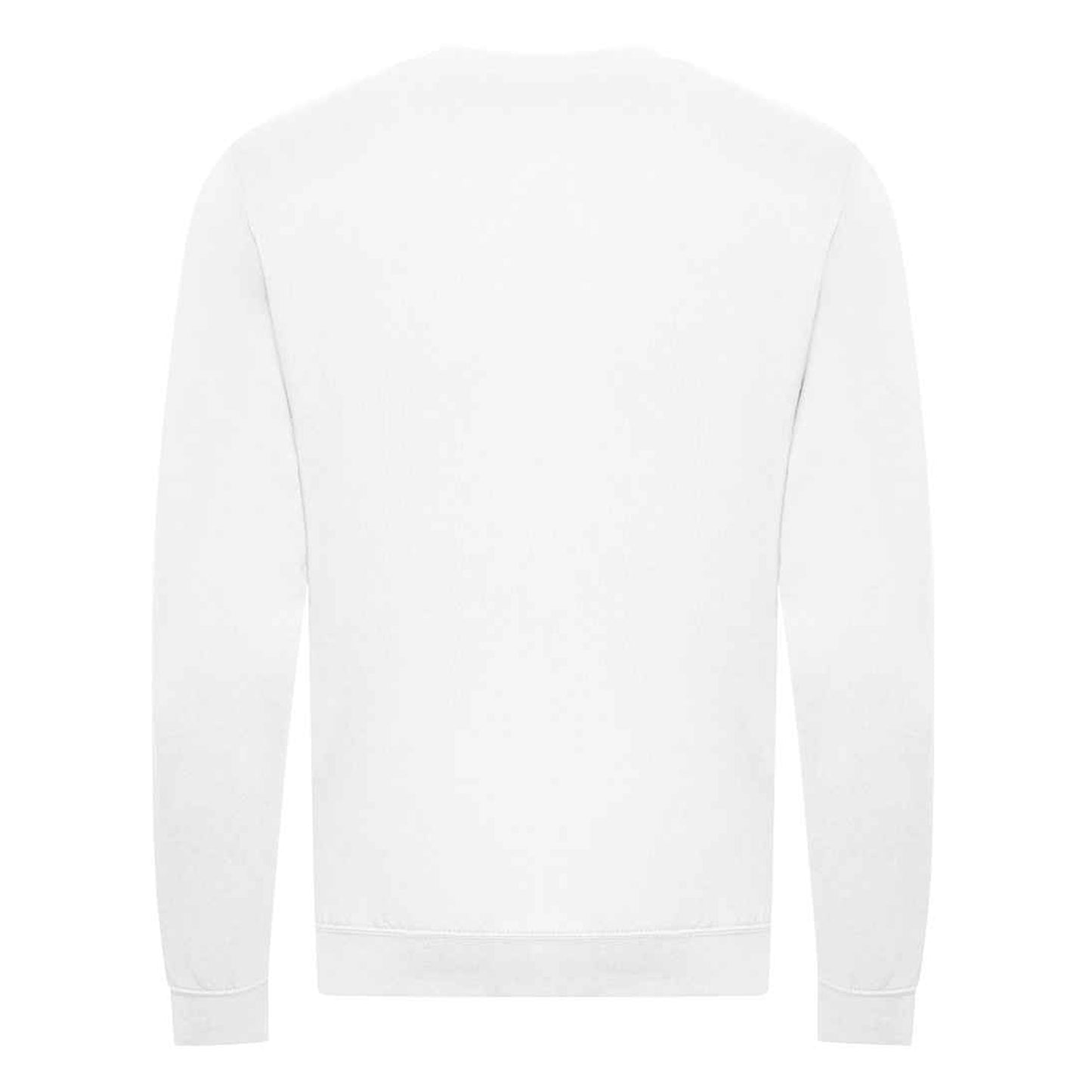 Arctic White - Back - Awdis Unisex Adult Organic Sweatshirt