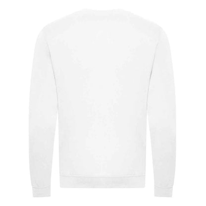 Arctic White - Back - Awdis Unisex Adult Organic Sweatshirt