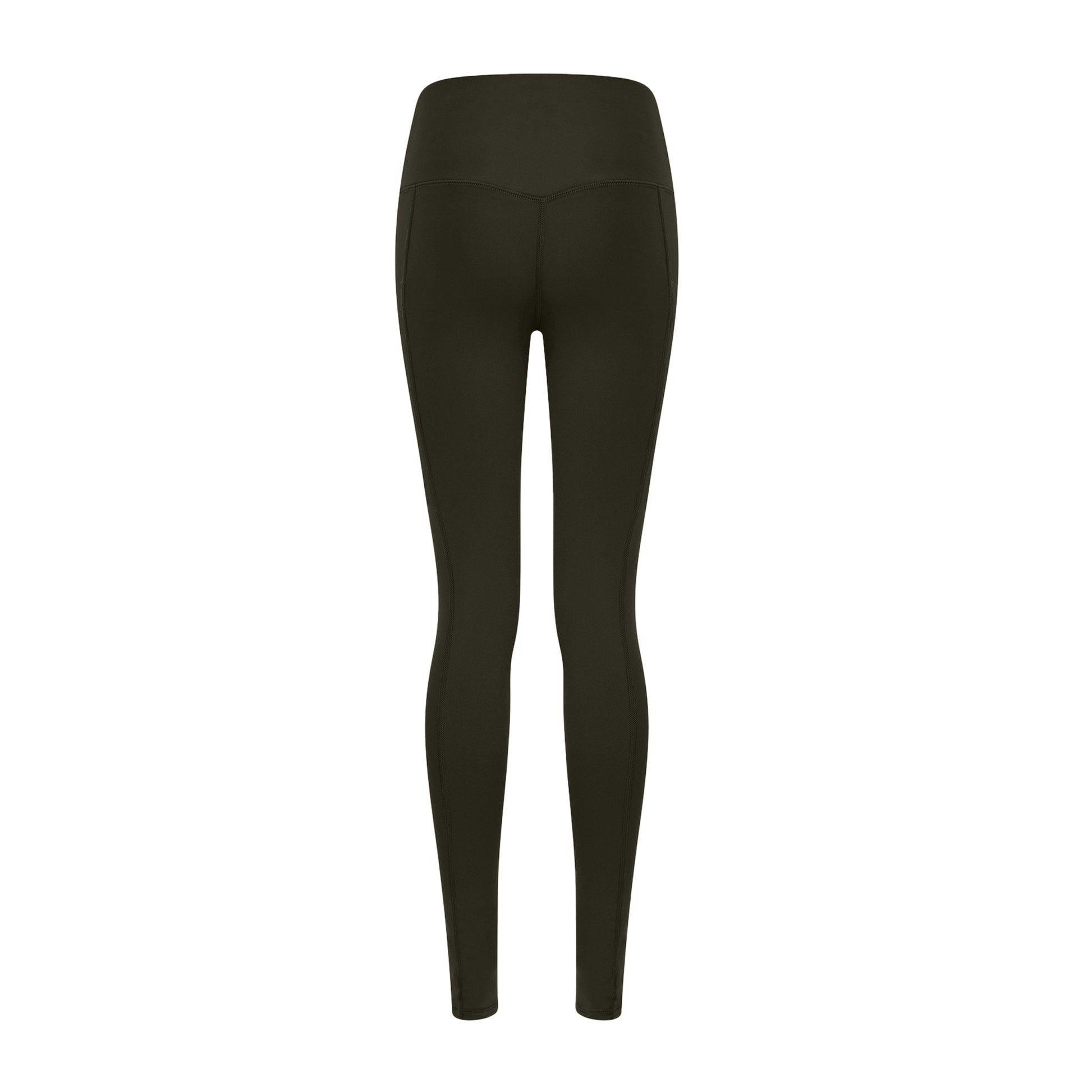 Olive Green - Back - Tombo Womens-Ladies Core Leggings