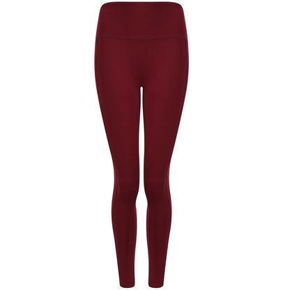 Burgundy - Front - Tombo Womens-Ladies Core Leggings