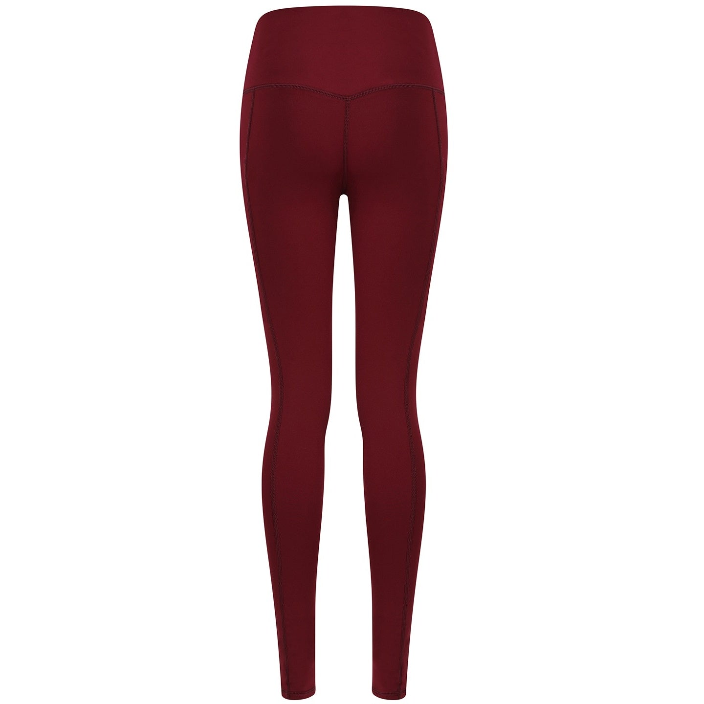 Burgundy - Side - Tombo Womens-Ladies Core Leggings