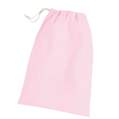 Pink - Back - Westford Mill Stuff Drawstring Bag