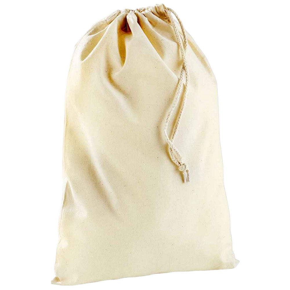 Natural - Front - Westford Mill Stuff Drawstring Bag