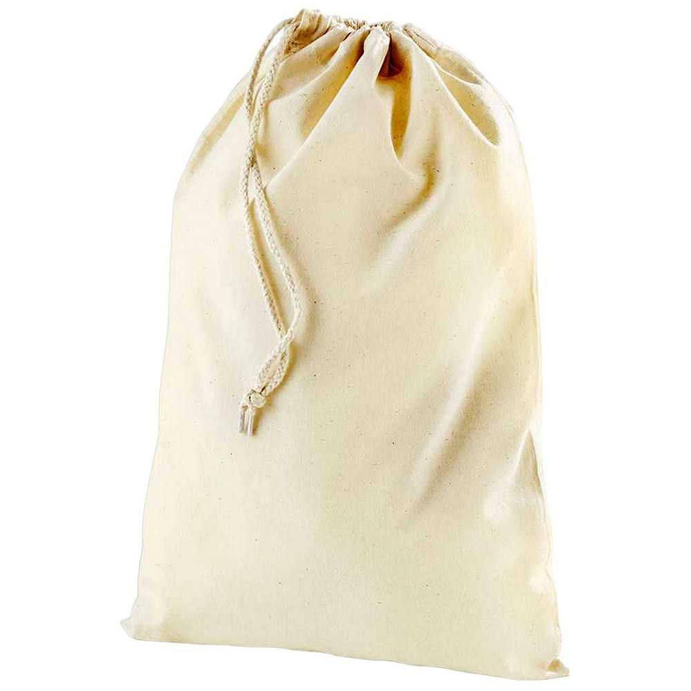 Natural - Back - Westford Mill Stuff Drawstring Bag