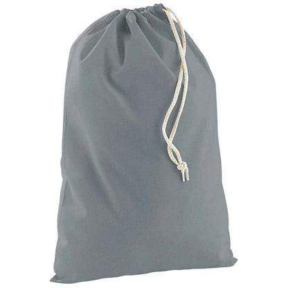 Pure Grey - Front - Westford Mill Stuff Drawstring Bag