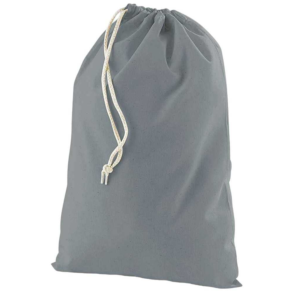 Pure Grey - Back - Westford Mill Stuff Drawstring Bag