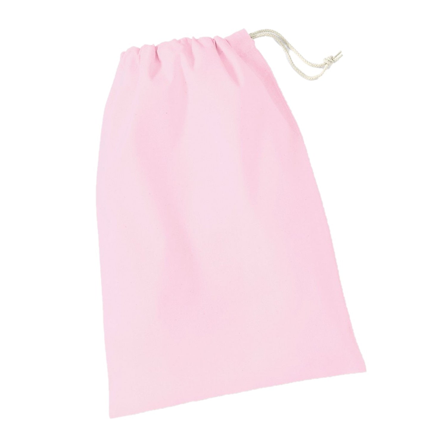 Pink - Front - Westford Mill Stuff Drawstring Bag