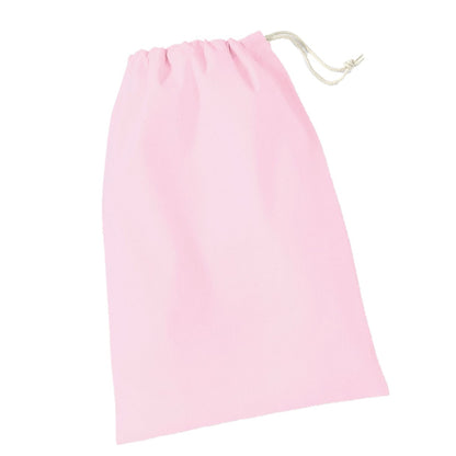 Pink - Front - Westford Mill Stuff Drawstring Bag