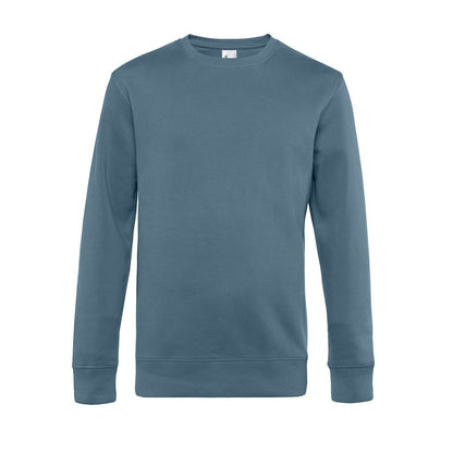 Dusty Blue - Front - B&C Mens King Sweatshirt