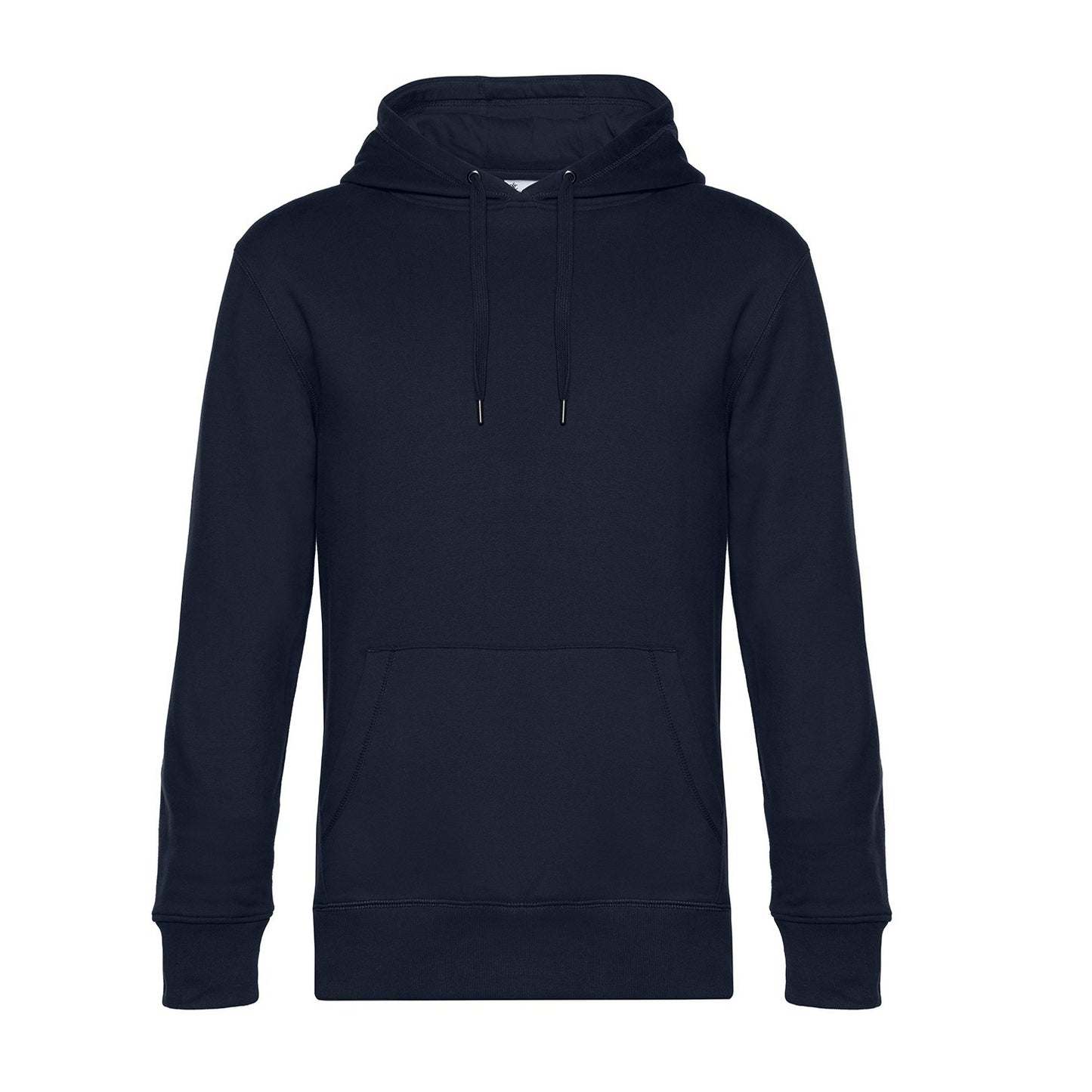 Navy - Front - B&C Mens King Hoodie