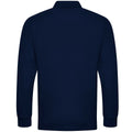 Navy - Front - PRORTX Mens Long-Sleeved Polo Shirt