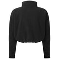 Black - Back - TriDri Womens-Ladies Cropped Fleece Top