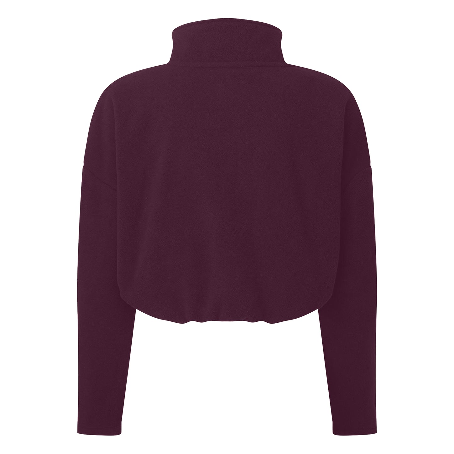 Mulberry Red - Back - TriDri Womens-Ladies Cropped Fleece Top