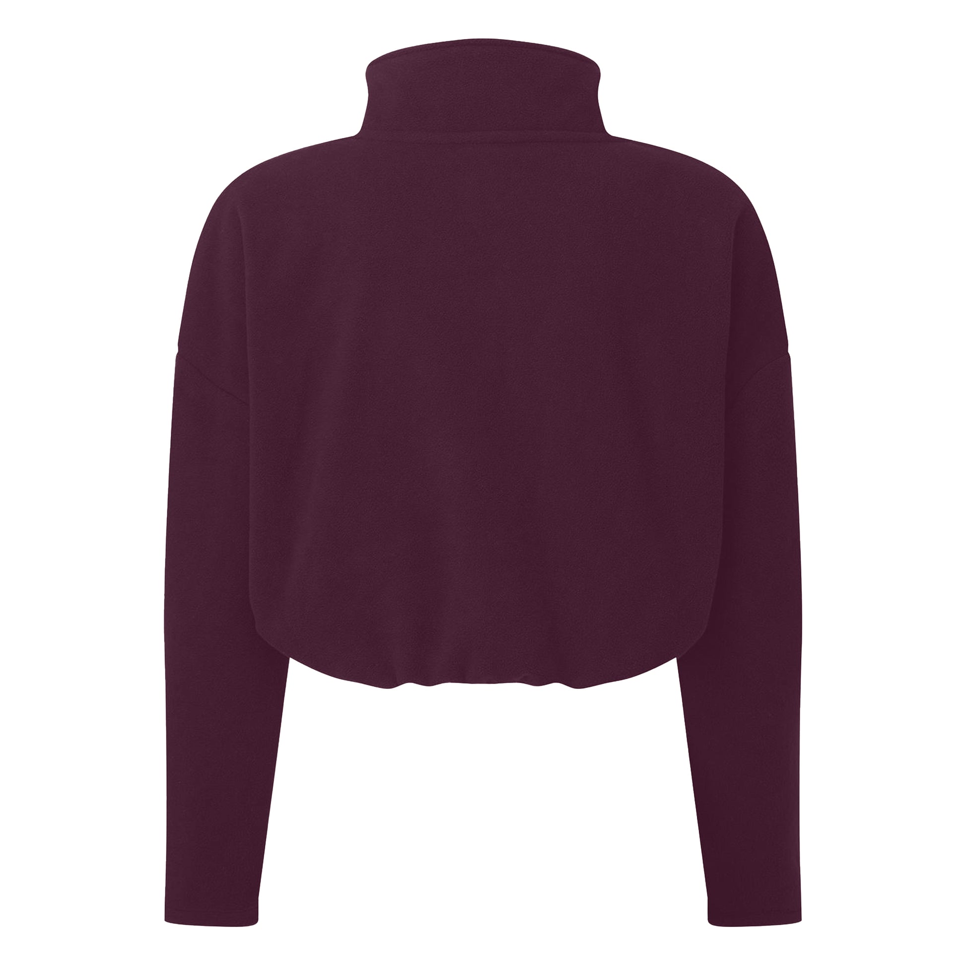 Mulberry Red - Back - TriDri Womens-Ladies Cropped Fleece Top