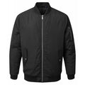 Black - Front - Asquith & Fox Mens Padded Bomber Jacket