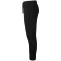 Black - Side - Asquith & Fox Mens Twill Jogging Bottoms