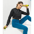 Black - Pack Shot - TriDri Womens-Ladies Cropped Jacket