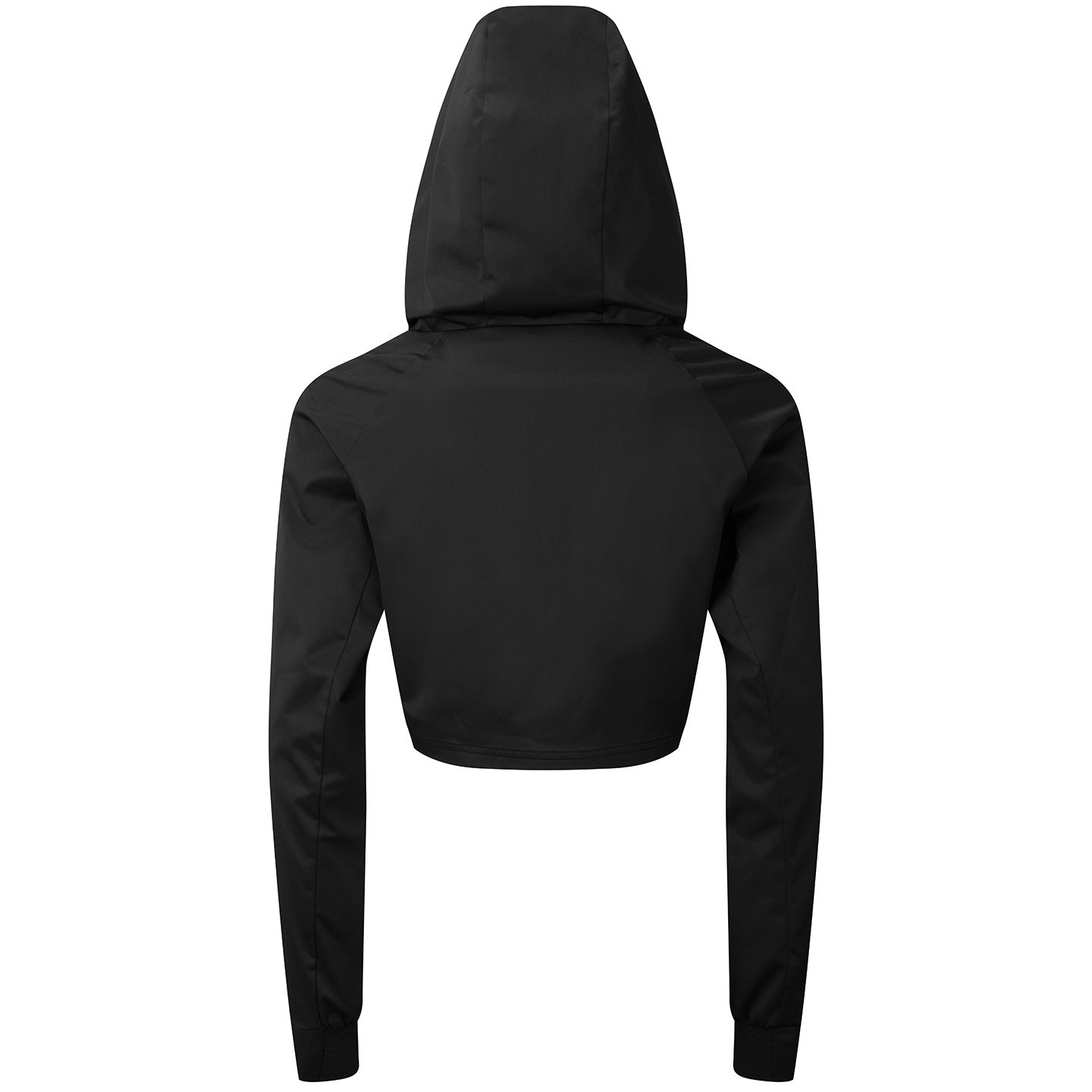 Black - Close up - TriDri Womens-Ladies Cropped Jacket