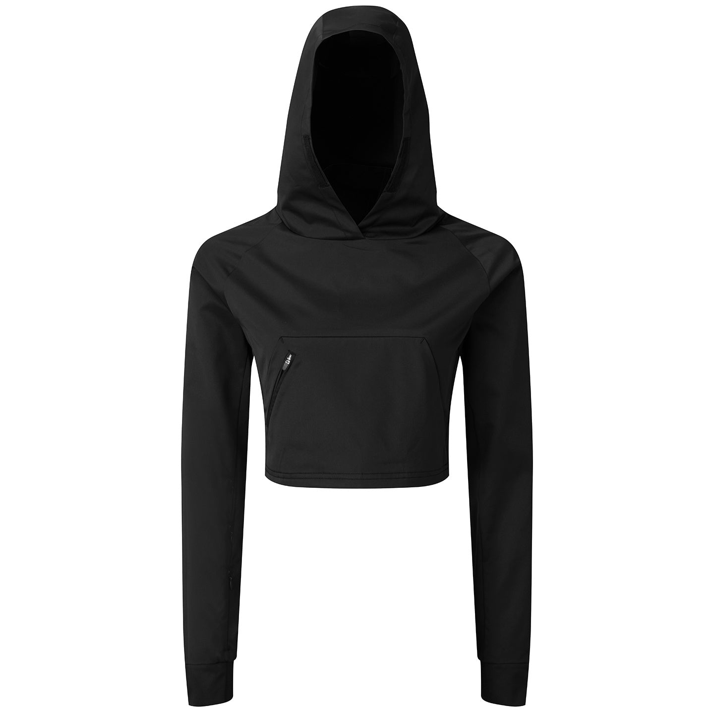 Black - Front - TriDri Womens-Ladies Cropped Jacket