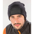 Black - Back - Result Genuine Recycled Unisex Adult Double Knit Beanie