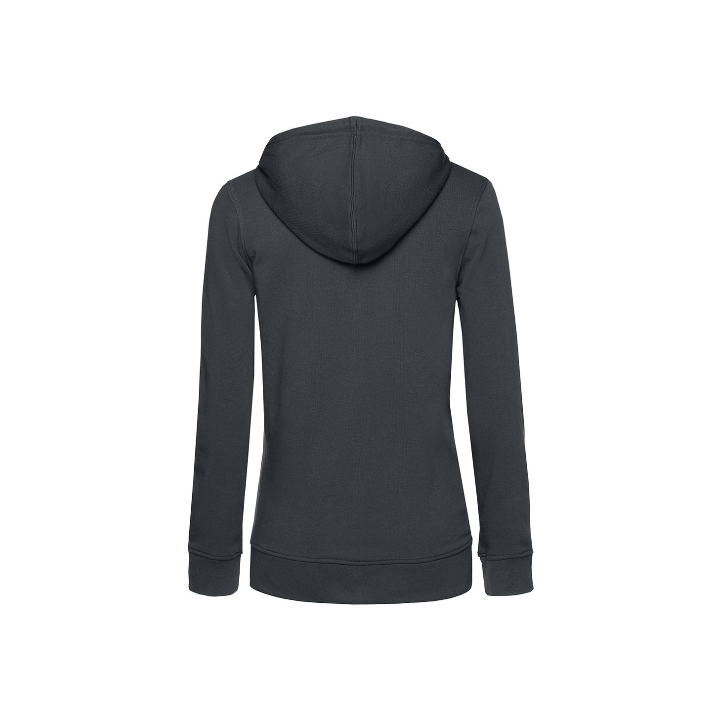 Asphalt - Back - B&C Womens-Ladies Organic Hoodie