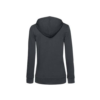 Asphalt - Back - B&C Womens-Ladies Organic Hoodie