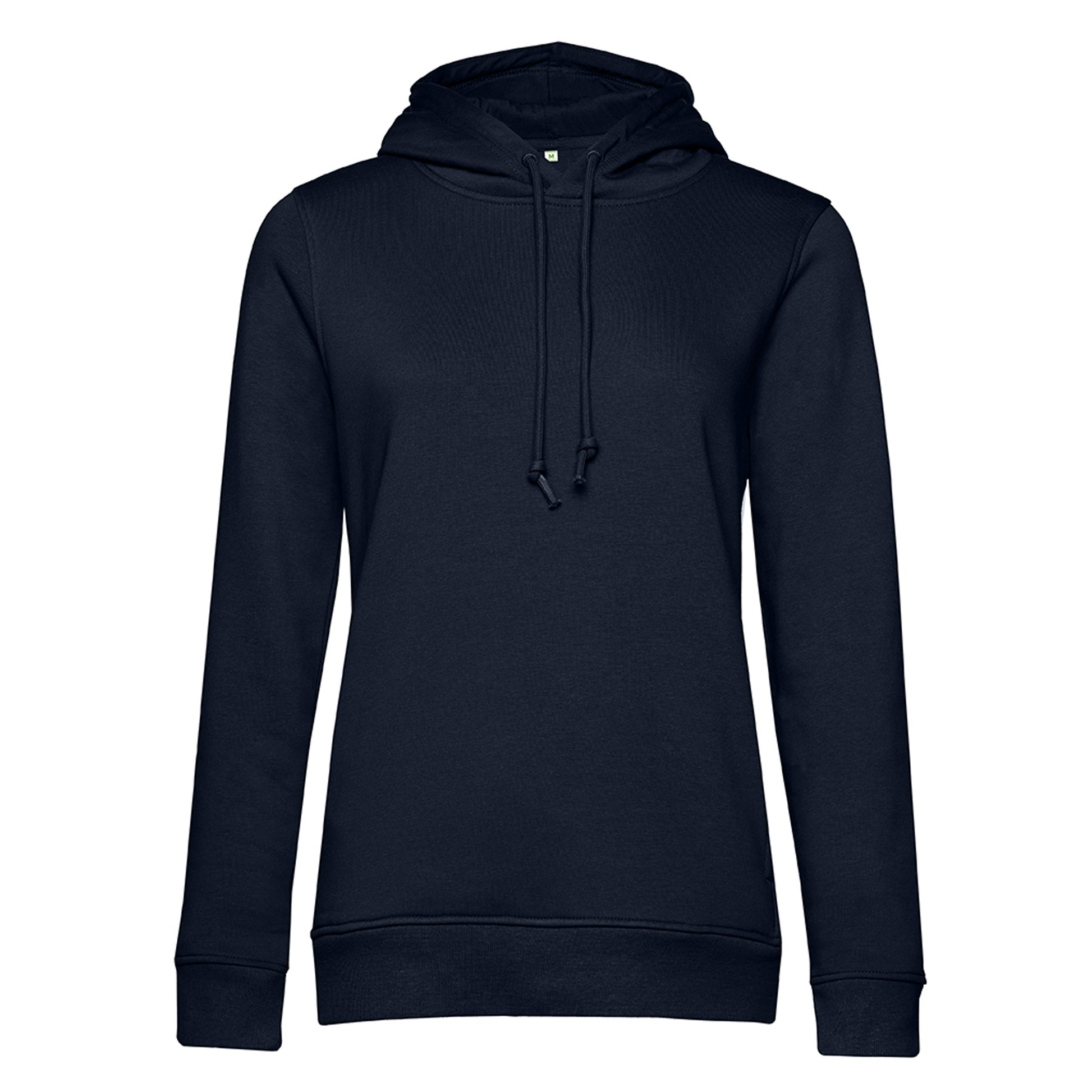 Navy Blue - Front - B&C Womens-Ladies Organic Hoodie