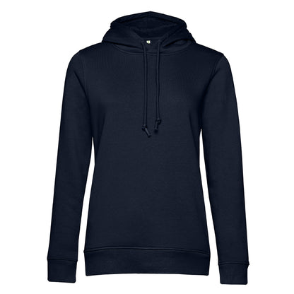 Navy Blue - Front - B&C Womens-Ladies Organic Hoodie