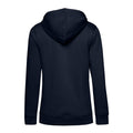 Navy Blue - Back - B&C Womens-Ladies Organic Hoodie