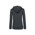 Asphalt - Back - B&C Womens-Ladies Organic Hoodie