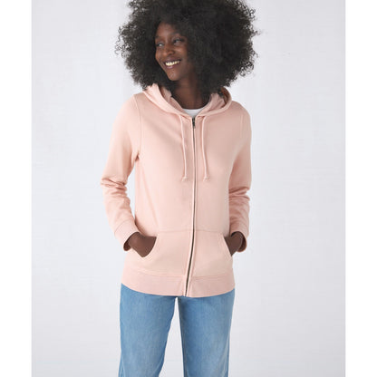 Soft Rose - Back - B&C Womens-Ladies Organic Hoodie