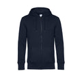 Navy - Front - B&C Mens Full Zip Hoodie