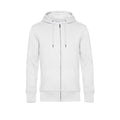 White - Front - B&C Mens Full Zip Hoodie