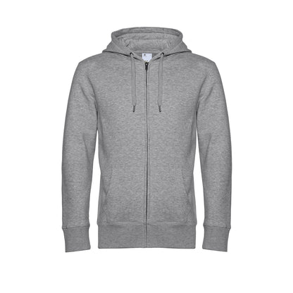 Grey Heather - Front - B&C Mens Full Zip Hoodie
