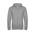 Grey Heather - Front - B&C Mens Full Zip Hoodie