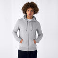 Grey Heather - Back - B&C Mens Full Zip Hoodie